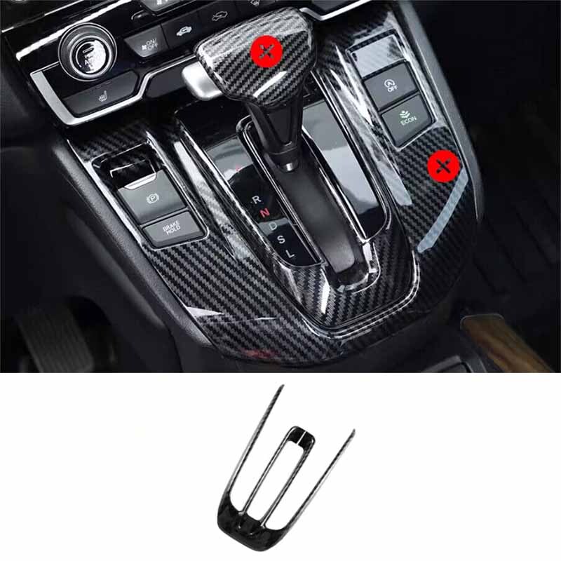Shift Frame Cover ABS Carbon Fiber 2017-2022 Central Console Gear For Honda CR-V