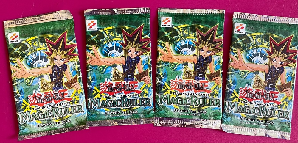 2002 Yu-Gi-Oh Magic Ruler Unl Ed 4 Booster Packs (FACTORY SEALED)