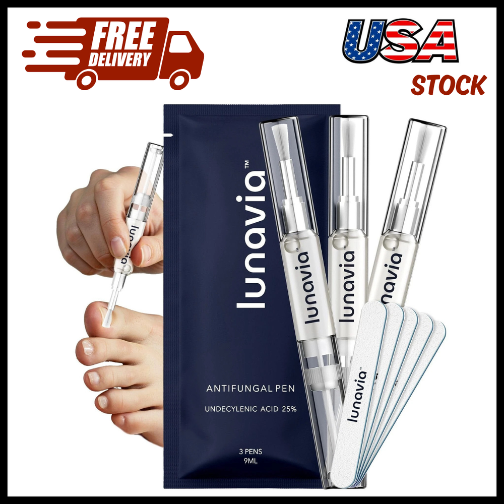 Lunavia Antifungal Pen – 25% Undecylenic Acid Toenail Fungus Treatment Extra ...