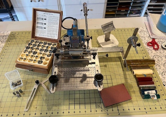 Howard Personalizer Hot Foil Stamping Embossing Machine with MANY Accessories