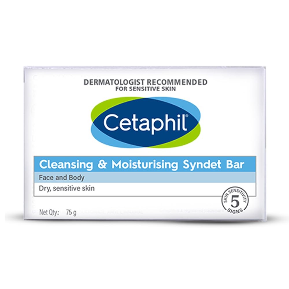 Cetaphil Gentle Cleansing Moisturizing Syndet Bar for Sensitive Skin - W919