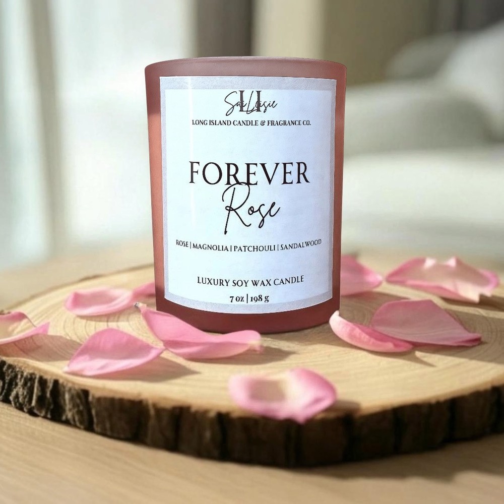 Forever Rose Soy Wax Candle | Luxurious Valentine’s Day Gift | Romantic Rose 7oz