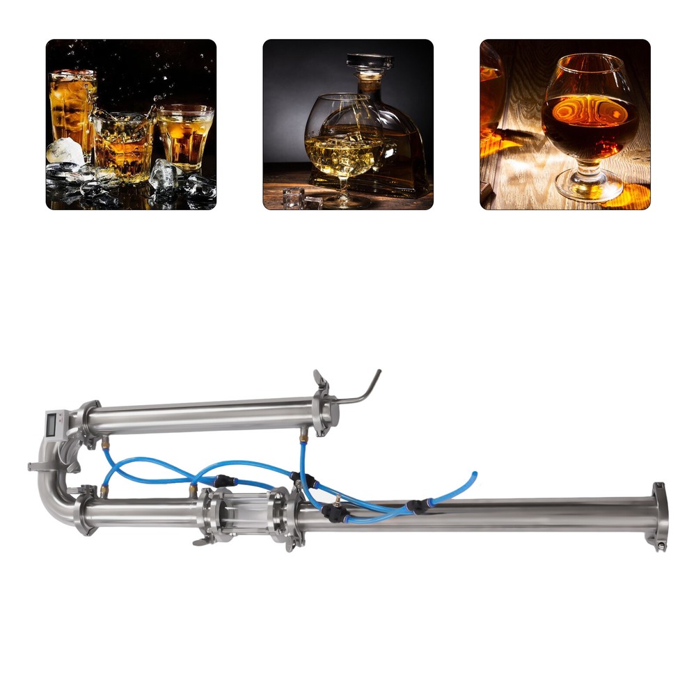 Tubular Distillation Tower+Sight Glass Copper Mesh  Brewing Equipment Distiller