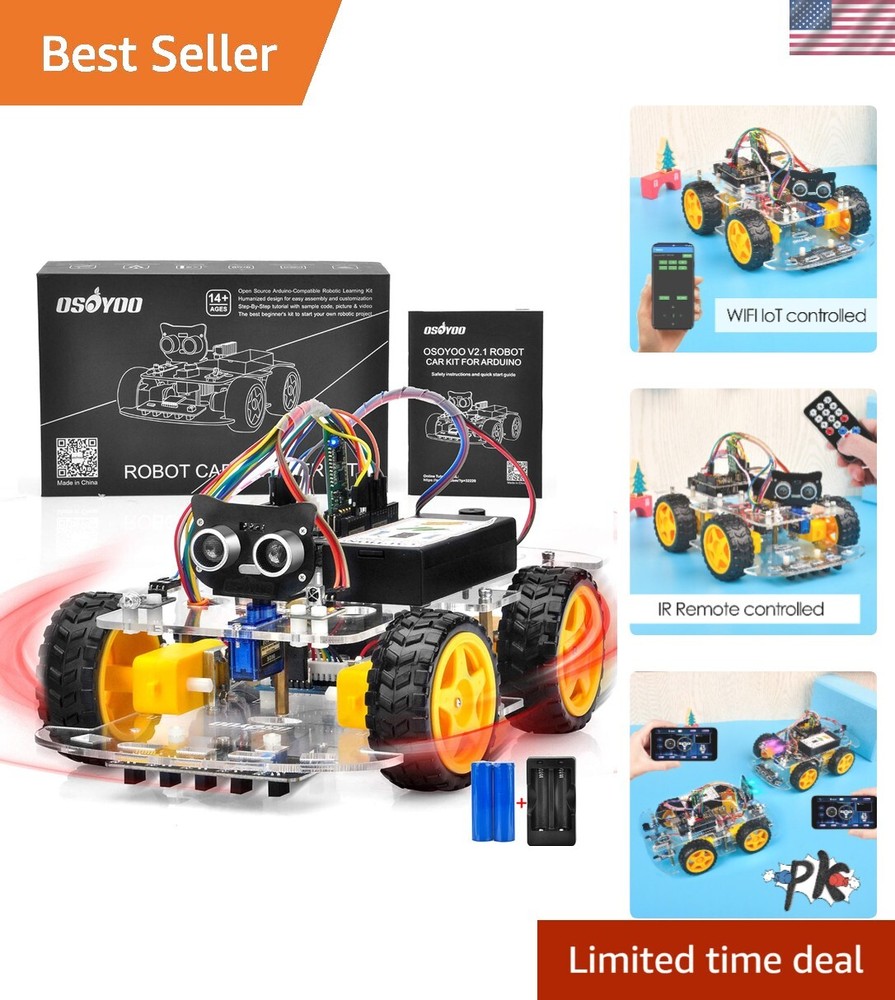 V2.1 Smart IOT Robot Car Kit for Arduino - Early STEM Education for Beginner ...-image
