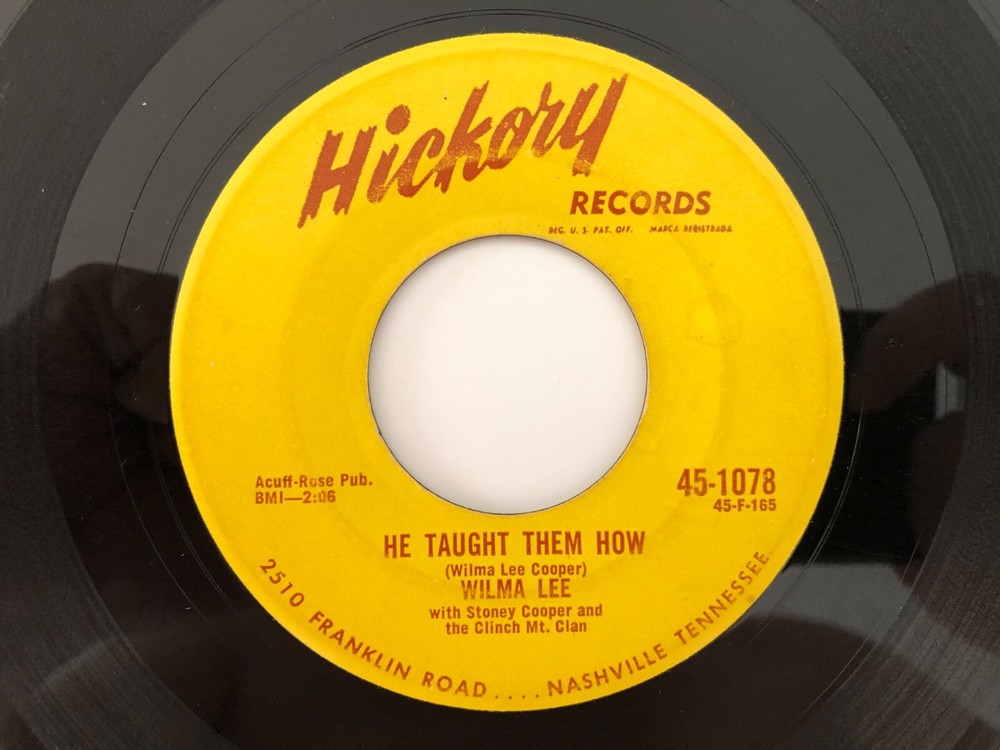 Rockabilly Gospel 45 WILMA LEE He Taught Them How HICKORY hear
