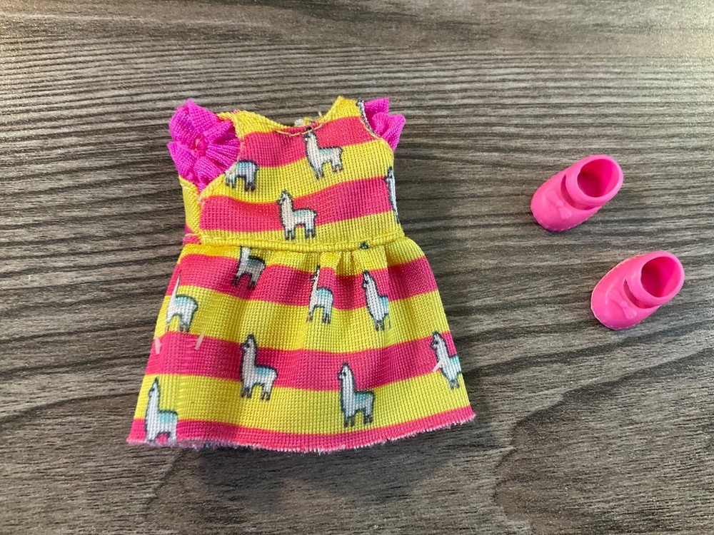 Mattel Barbie Kelly Doll Clothes Dress Shoes Set Lot # 9