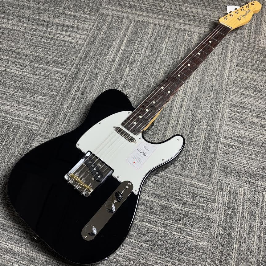 Fender Made in Japan Hybrid II Telecaster Black Electric Guitar Telecaster  Ac