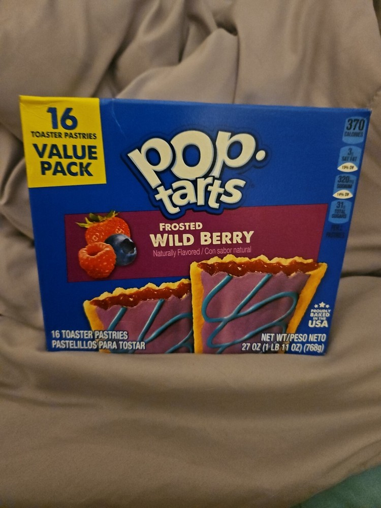 NEW POP TARTS TOASTER PASTRIES FROSTED WILD BERRY FLAVOR 16 CT 27 OZ BOX BUY NOW-image