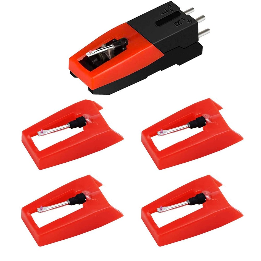 Record Player Needle and 4 Diamond Stylus Replacement for Crosley ION LP