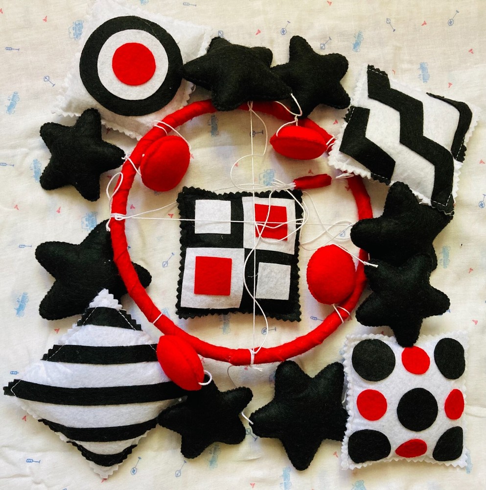 Visual Stimulation Crib Mobile Nursery Decor-image