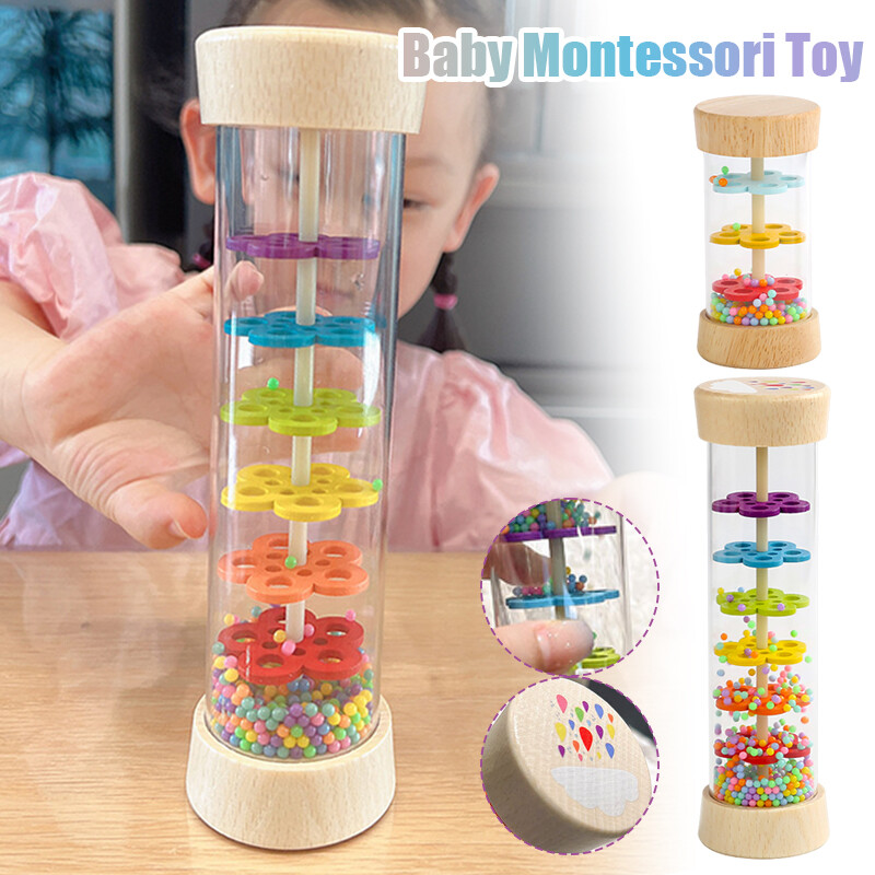 New Baby Sensory Music Rainstick Kid Rain Shaker Rattle Sensory Toy Hand Shaker