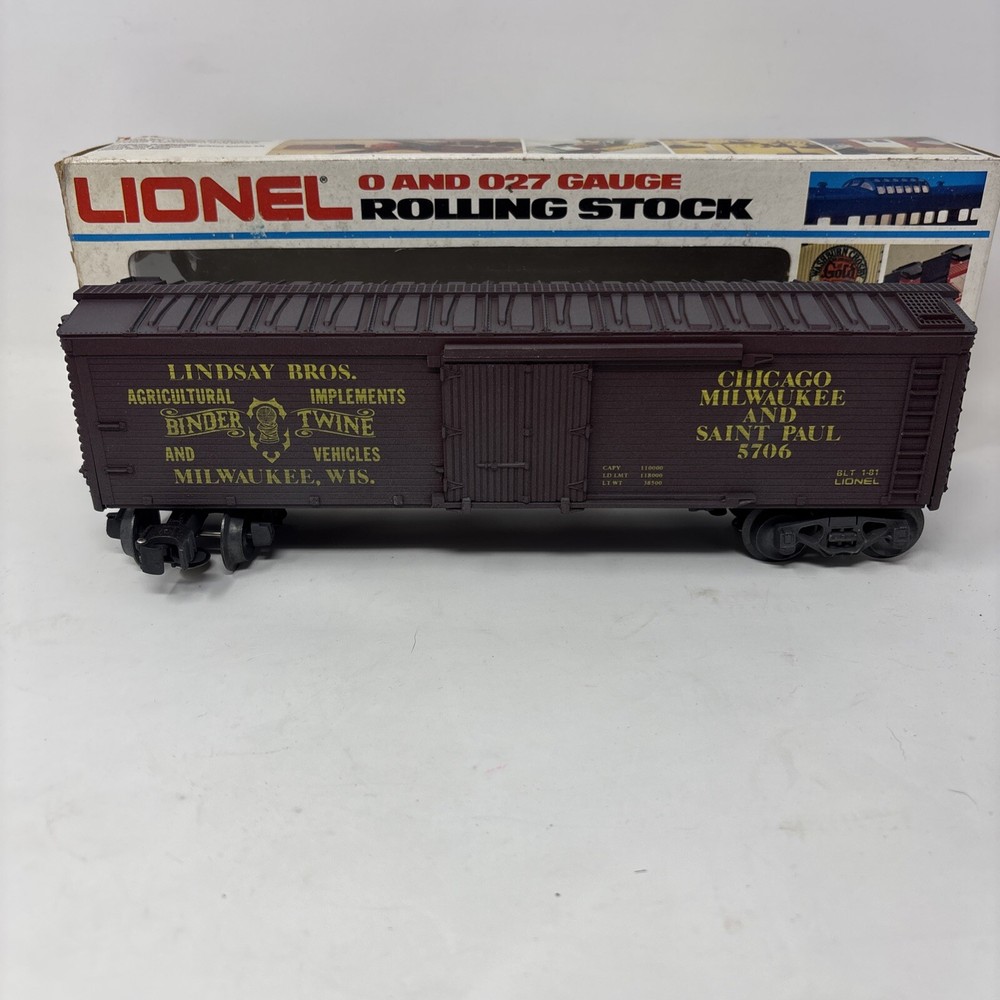 Lionel 6-5706 Lindsay Bros. Binder & Twine Reefer Train Car