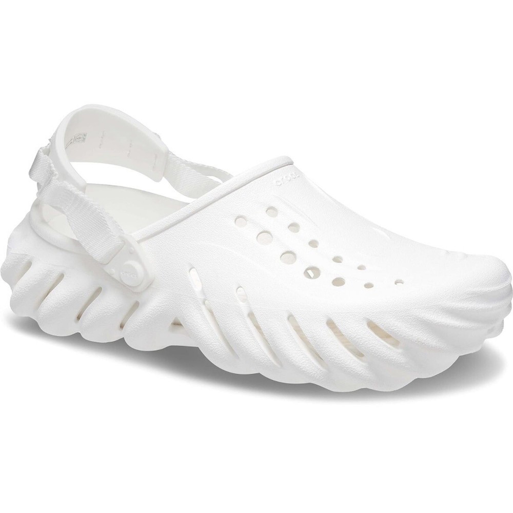 Crocs White Echo Clog Shoes Slide On Sandals Summer Women’s Size 7 - Men’s 5 NEW