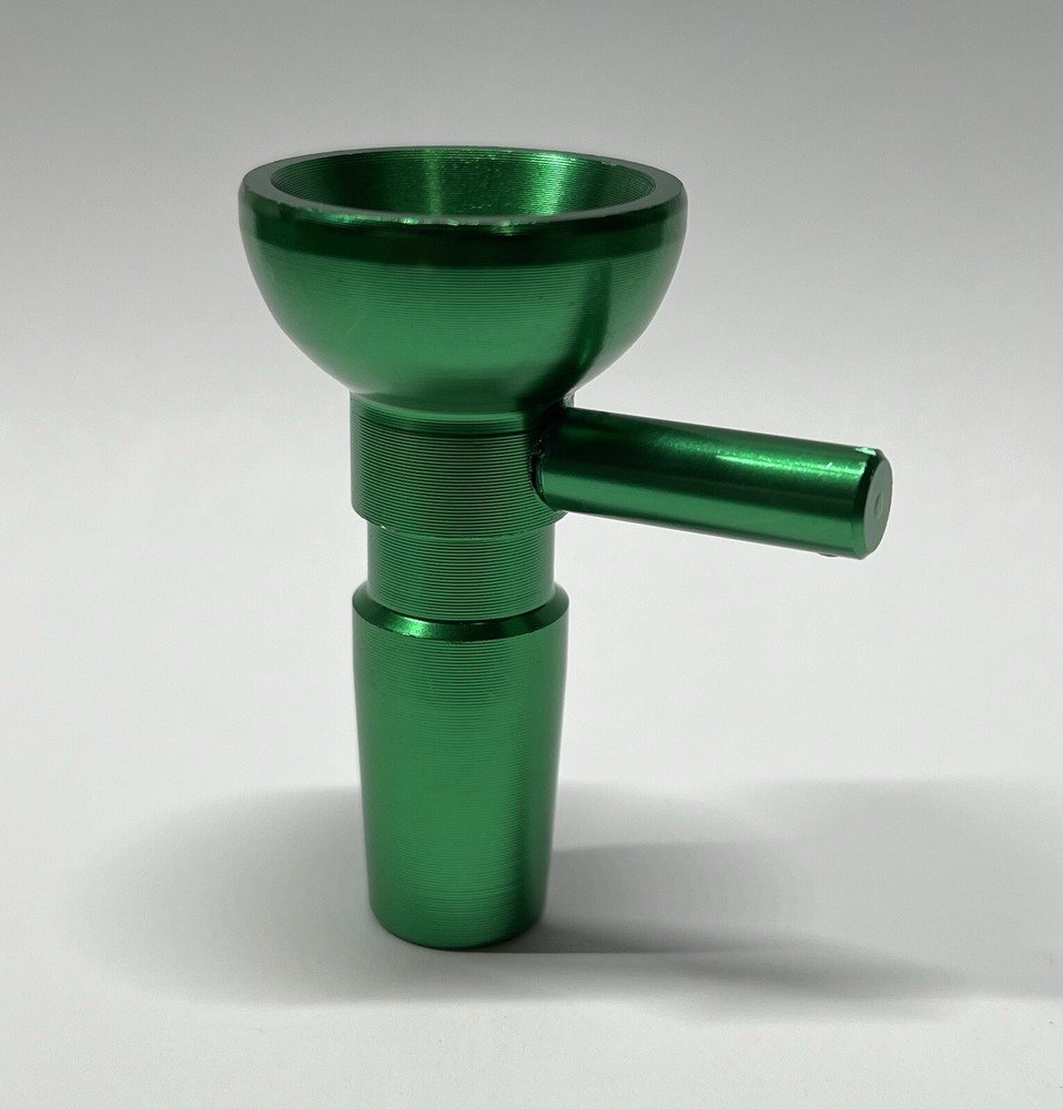 14mm Green Metal Shatterproof Hookah Bowl for Tobacco Water Pipe