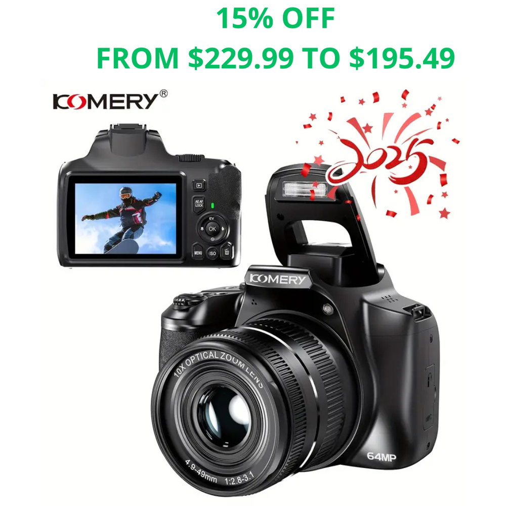 Digital Camera, 64MP&10X Optical Zoom Autofocus Cameras For Photography & Video