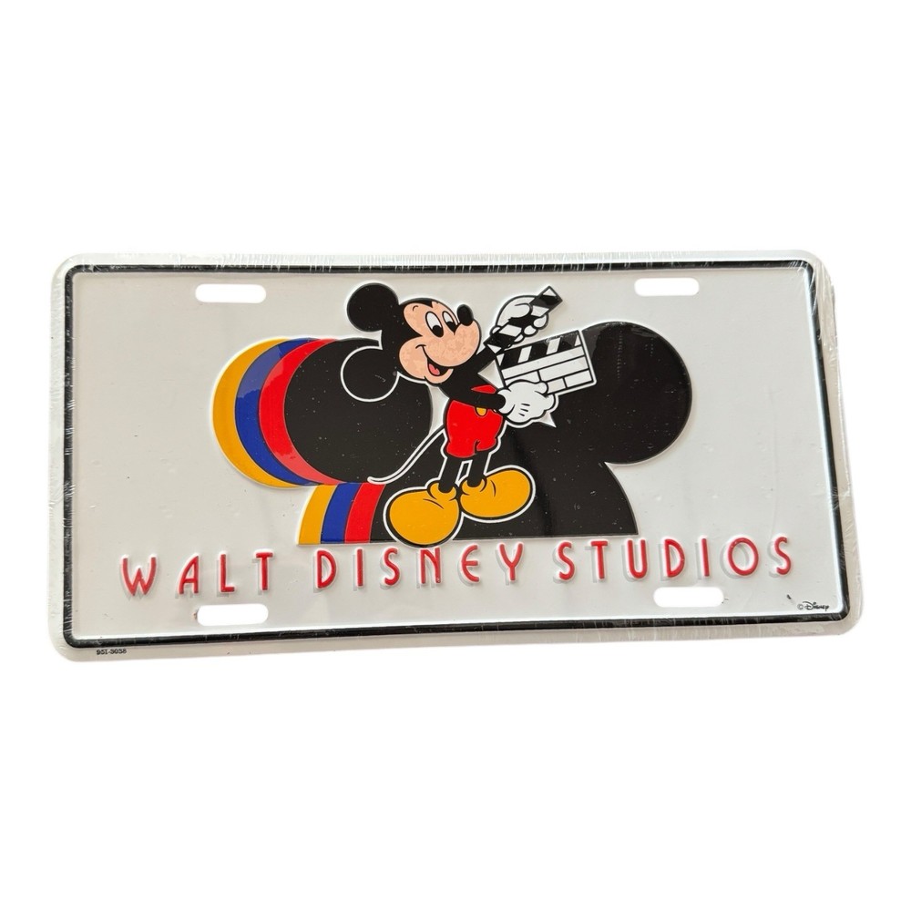 Walt Disney Studios Mickey Mouse Director License Plate - Sealed -  WDW