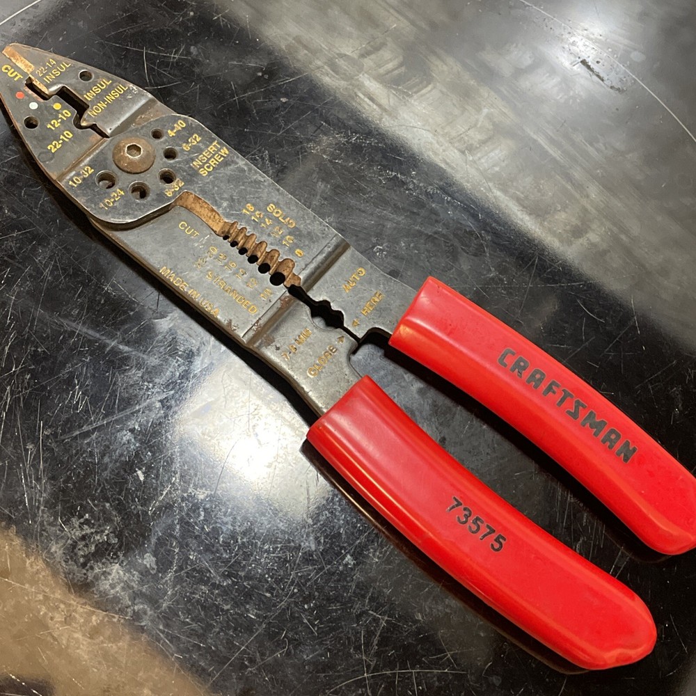 Craftsman 73575 Wire Cutter Stripper MADE IN THE USA 10-22 Awg