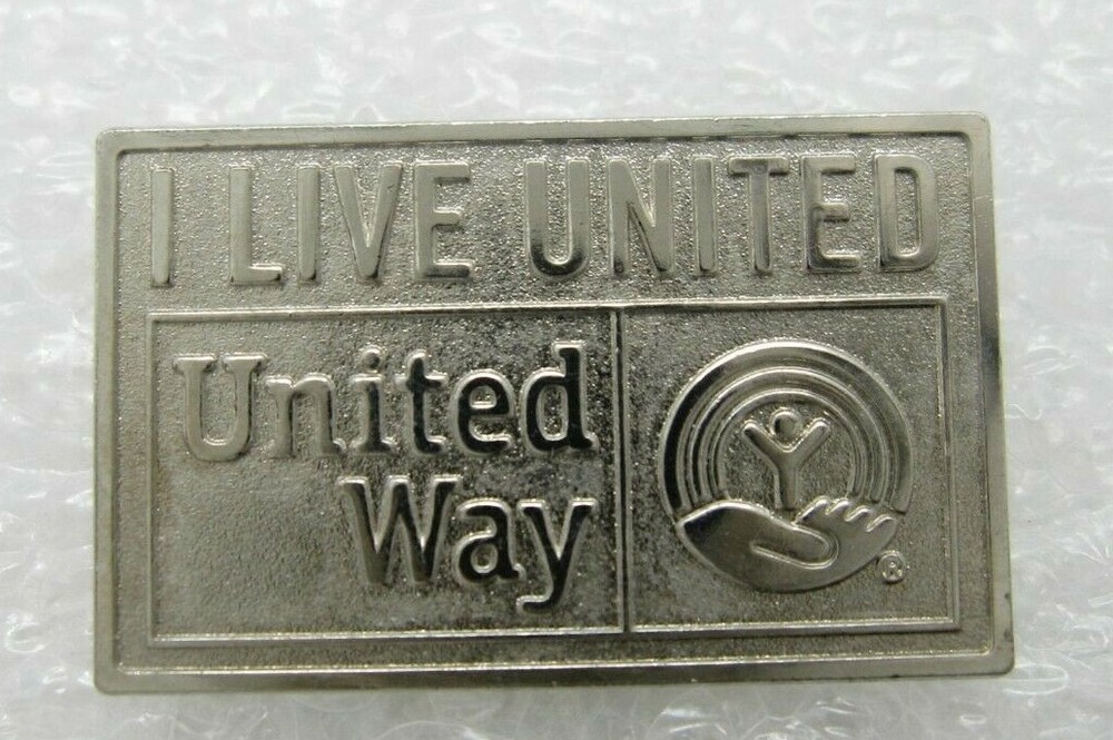 I Live United United Way 25mm Lapel Pin (A12)