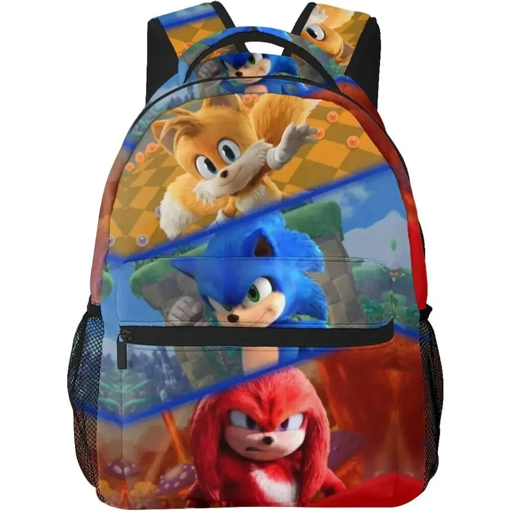 Double-sided Printed Sonic The Hedgehog School Bag Children's Backpack