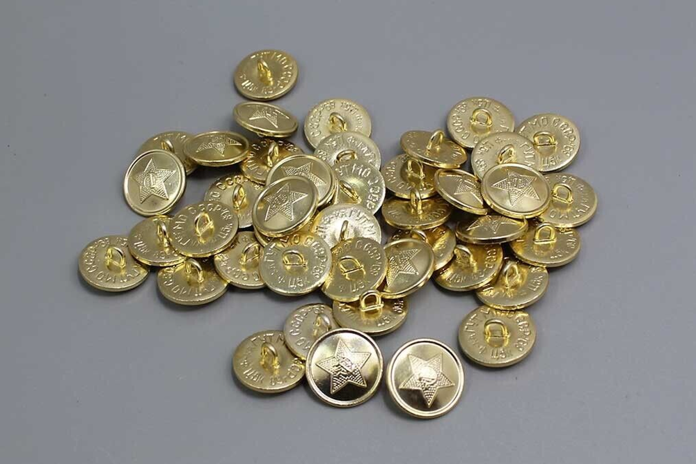 Bag of 40 Authentic Soviet Military Buttons | WMR335 Collectible Set