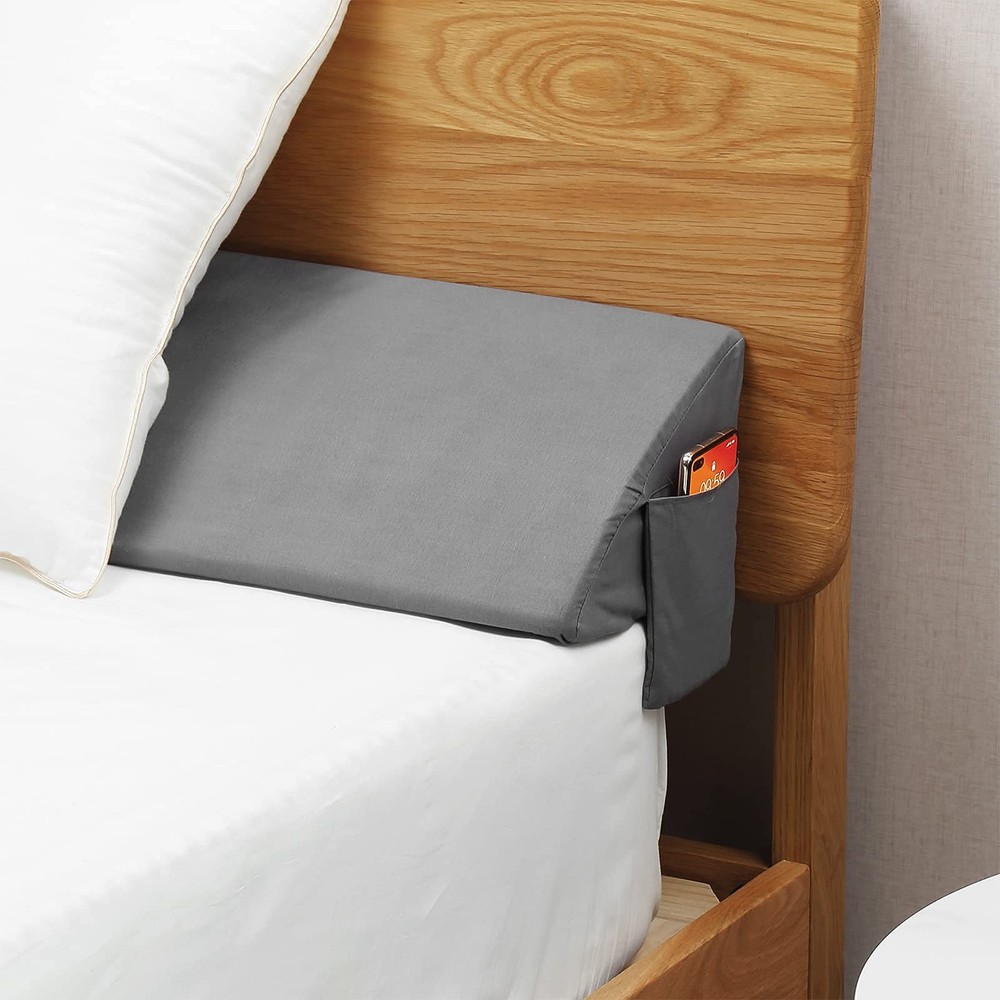 Full Wedge Pillow Headboard Bed Gap Filler Support for Sleeping Comfort