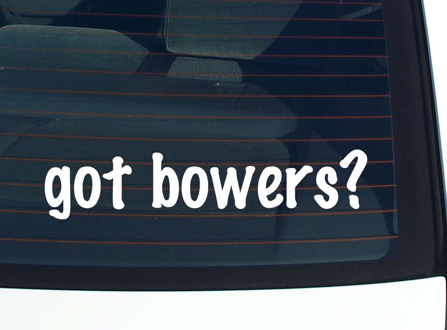 got bowers? CAR DECAL BUMPER STICKER VINYL FUNNY LAST NAME WINDOW PRIDE