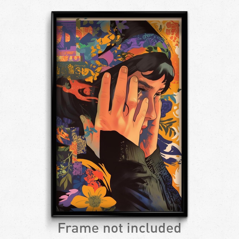 Vintage French Movie Poster Art Print - Glum Woman & Spanish Sweatband