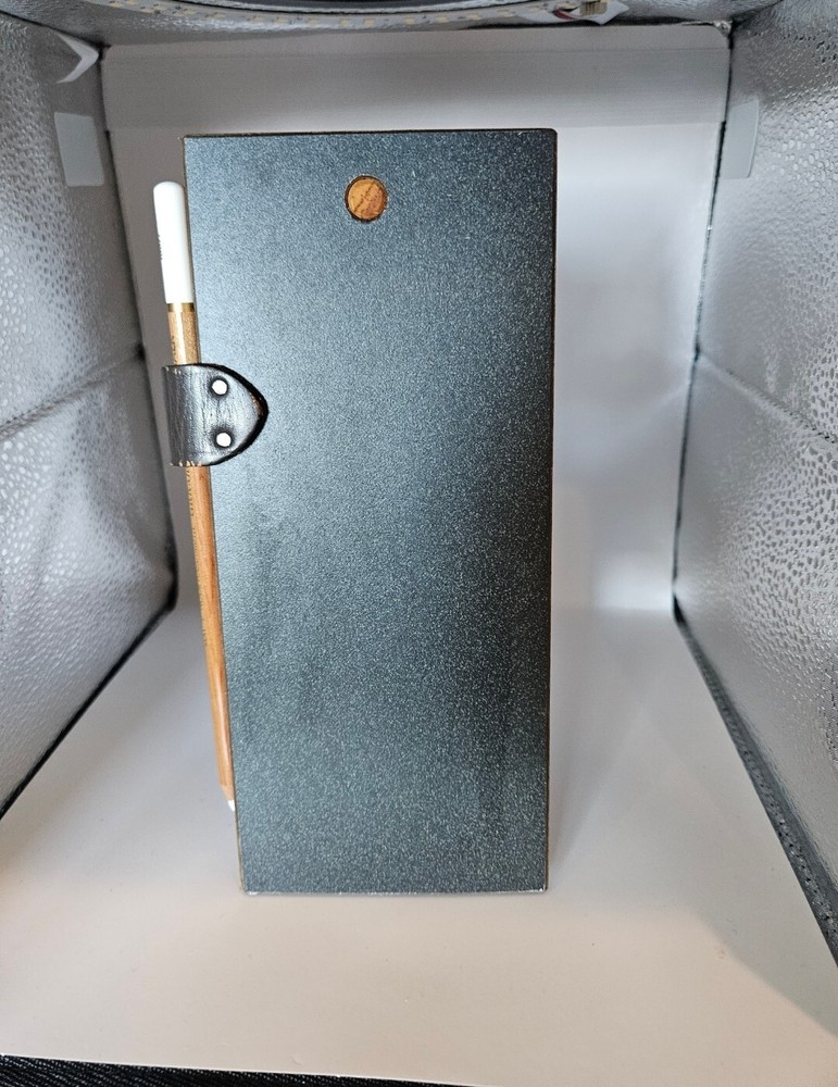 Desktop chalkboard for notes, writing + White pencil