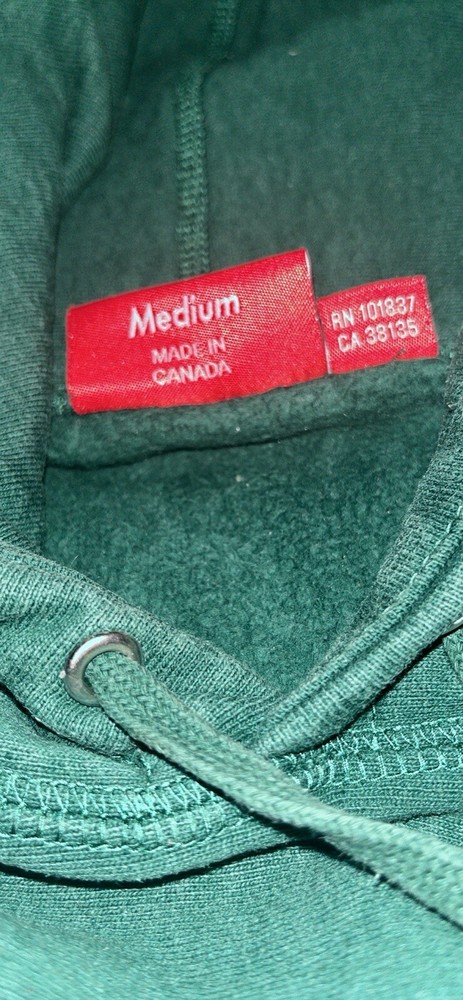 Supreme Classic Script Hooded Sweatshirt Size L Hoodie Green FW18 Hypebeast 2018