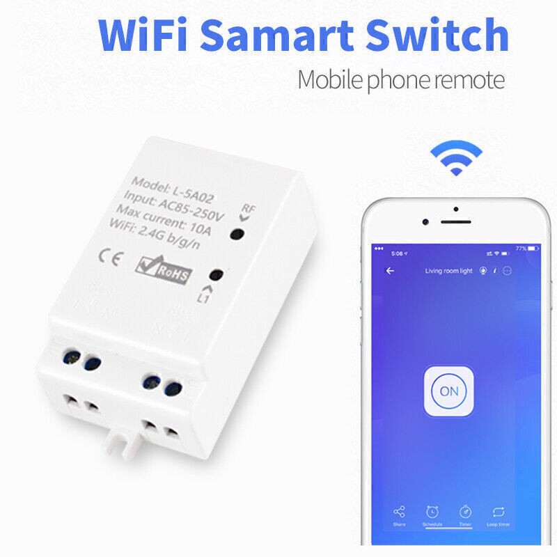 eWeLink WiFi RF433 Smart Remote Control Switch with Alexa Timer