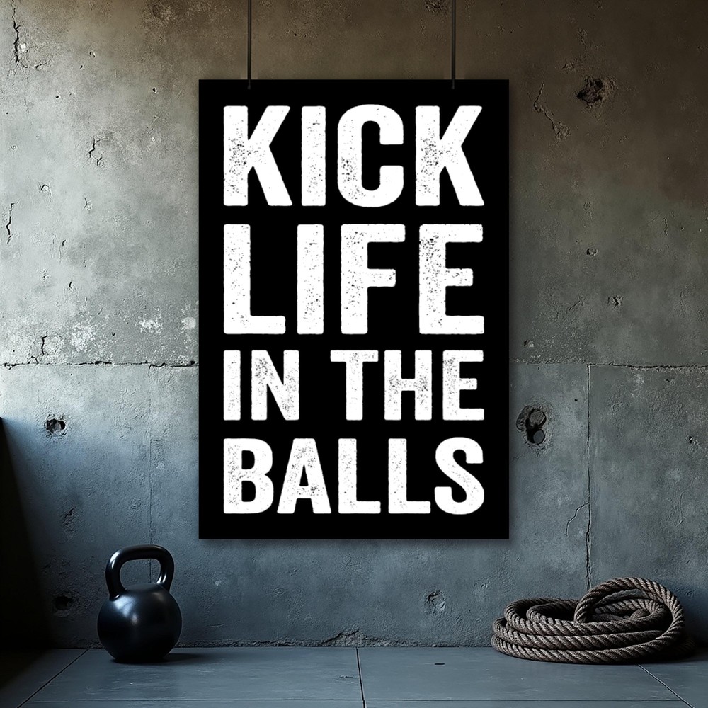 Motivational Fitness Wall Art for Office and Gym Decor