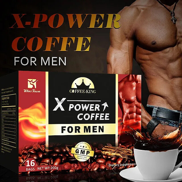 Natural Man X Power Coffee Maca Enlargement Instant Herba Power Coffee 16bags