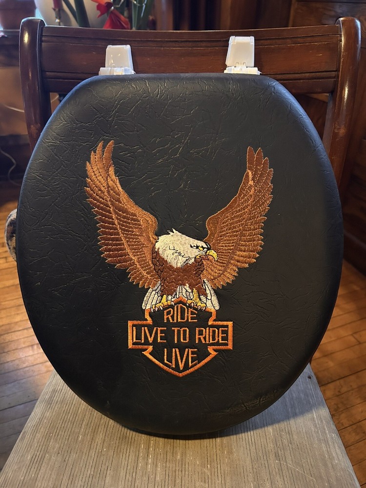Harley Davidson toilet Seat Mirror