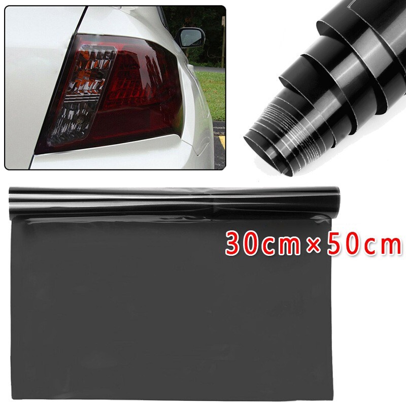 30x50cm Light Smoke Black Vinyl Wrap for Car Headlights Tail Lamps