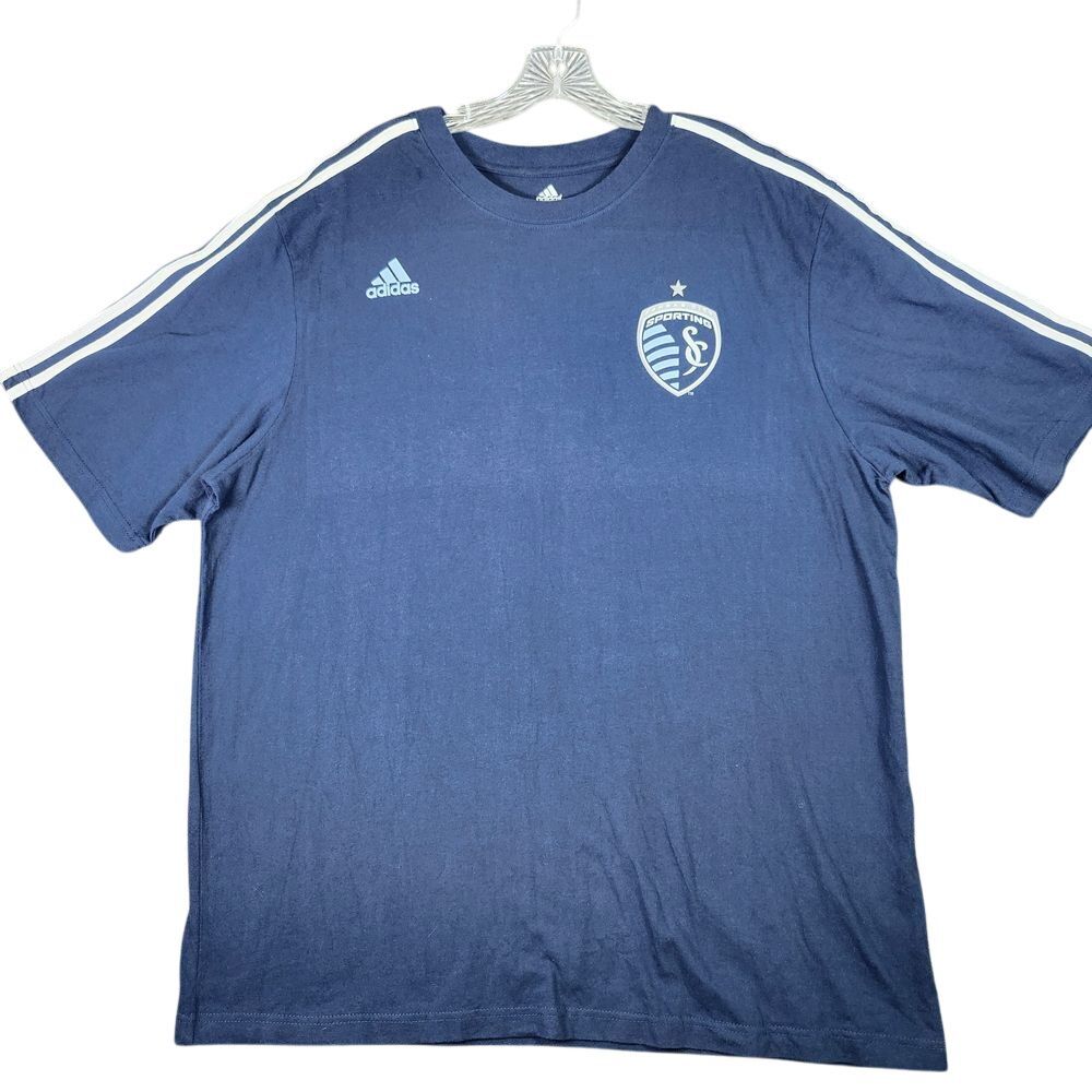 Adidas Sporting Kansas City MLS Athletic Training Tee XL Soccer Shirt