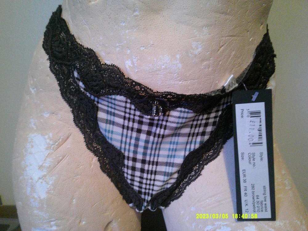 Isabell Kristensen Brown Petrol Thong UK 12 EU 38 New Dreams