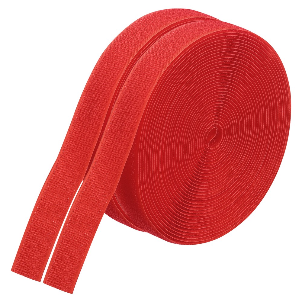 26.25 Feet Carpet Marker Strips, 2 Rolls Nylon Strips Spots Hook Tape, Red