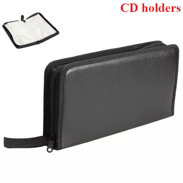 80 Disc CD Holder DVD Case Storage Wallet VCD Organizer PU Leather Zipper Bag