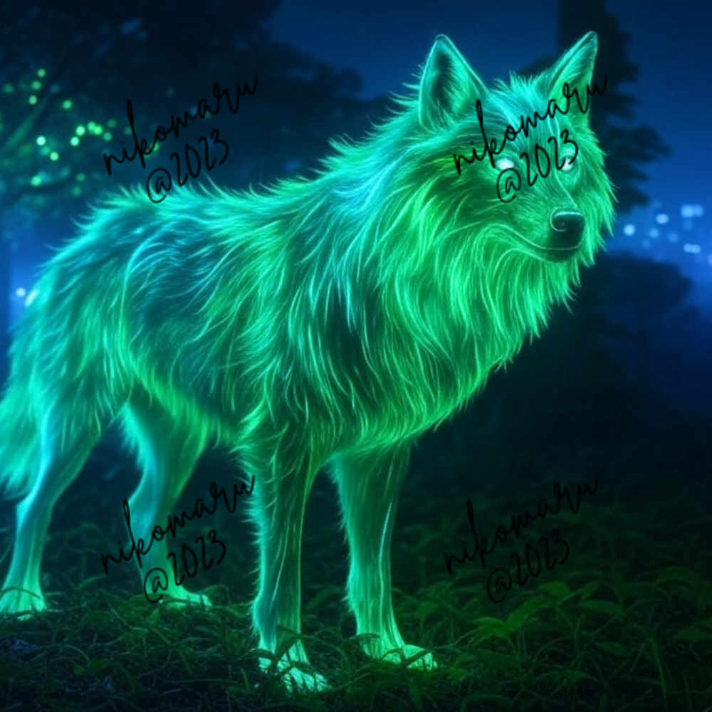 Glitch Wolf Digital Art Desktop Wallpaper Background Image-image