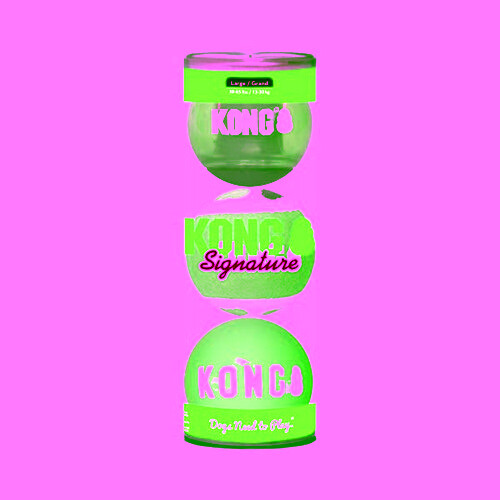 Signature Ball Dog Toy Assorted 3 Count / Large