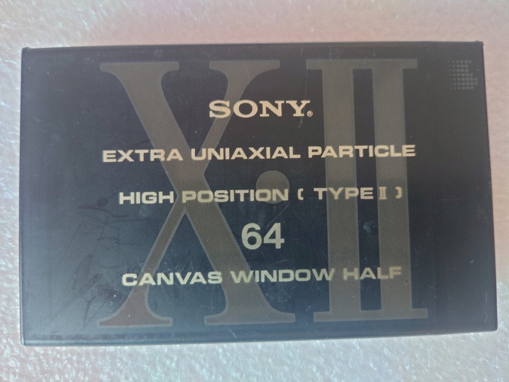 Brand new Sony Canvas Window Half 64 audio cassette tape, blank, sealed, RARE