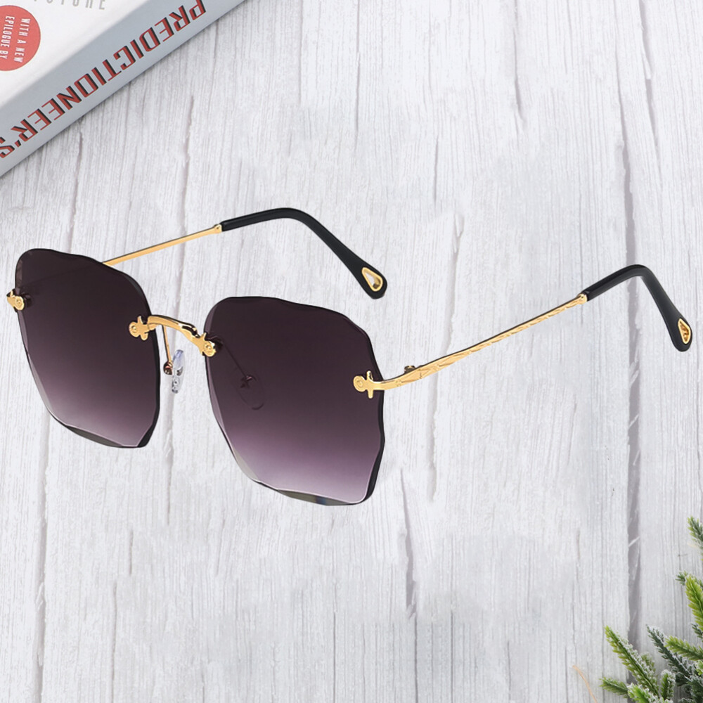 Trendy Grey Half Frame Sunglasses for Beach & Outdoors  