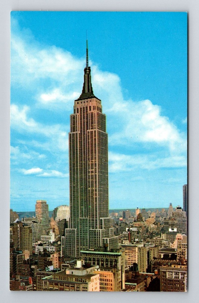 New York City NY, Empire State Building, Vintage Postcard