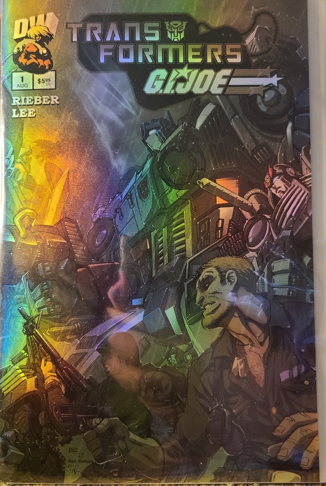 TRANSFORMERS G.I.JOE #1 CHROMIUM VARIANT COVER BUY NOW-image