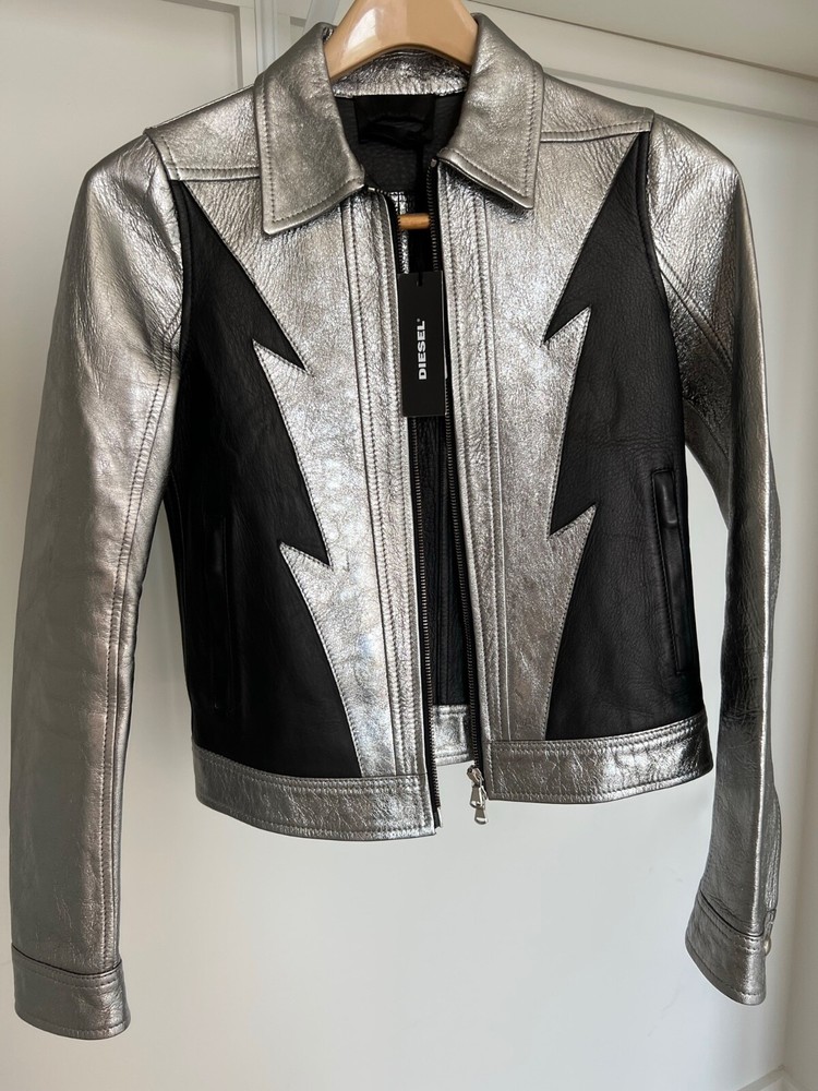 Diesel Biker Leather jacket women xs