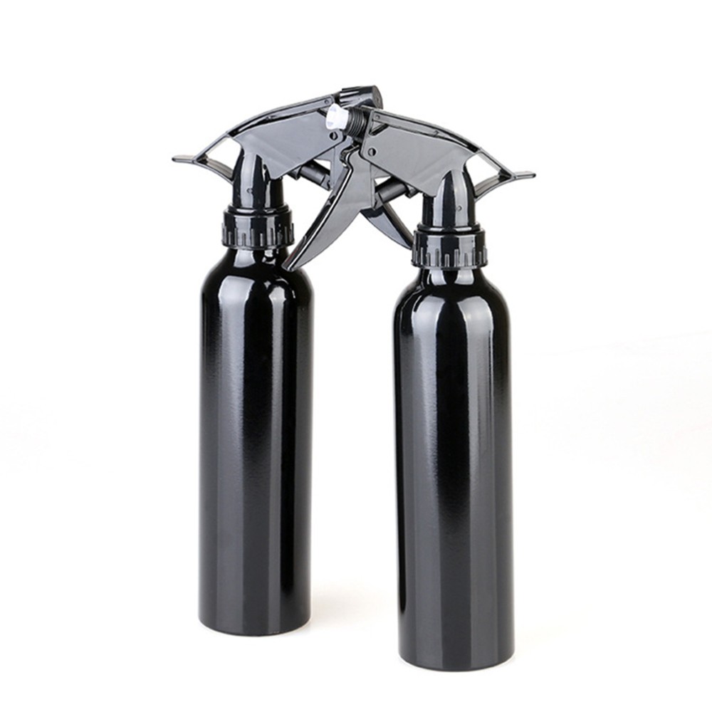250ml Black Aluminum Travel Spray Bottle for Water & More