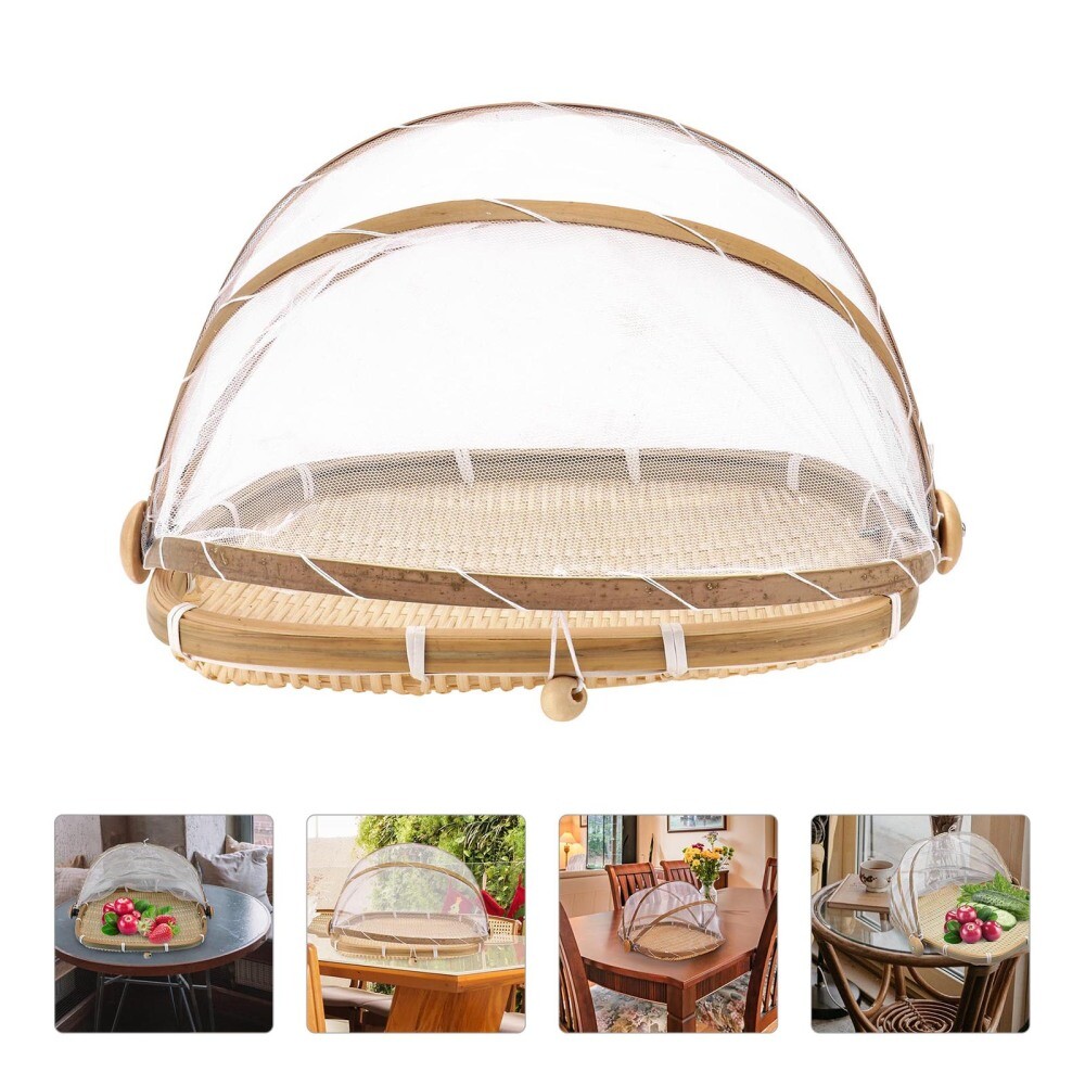 Dustpan Bamboo Basket Woven Bowl Rattan Baskets Storage Food Trays