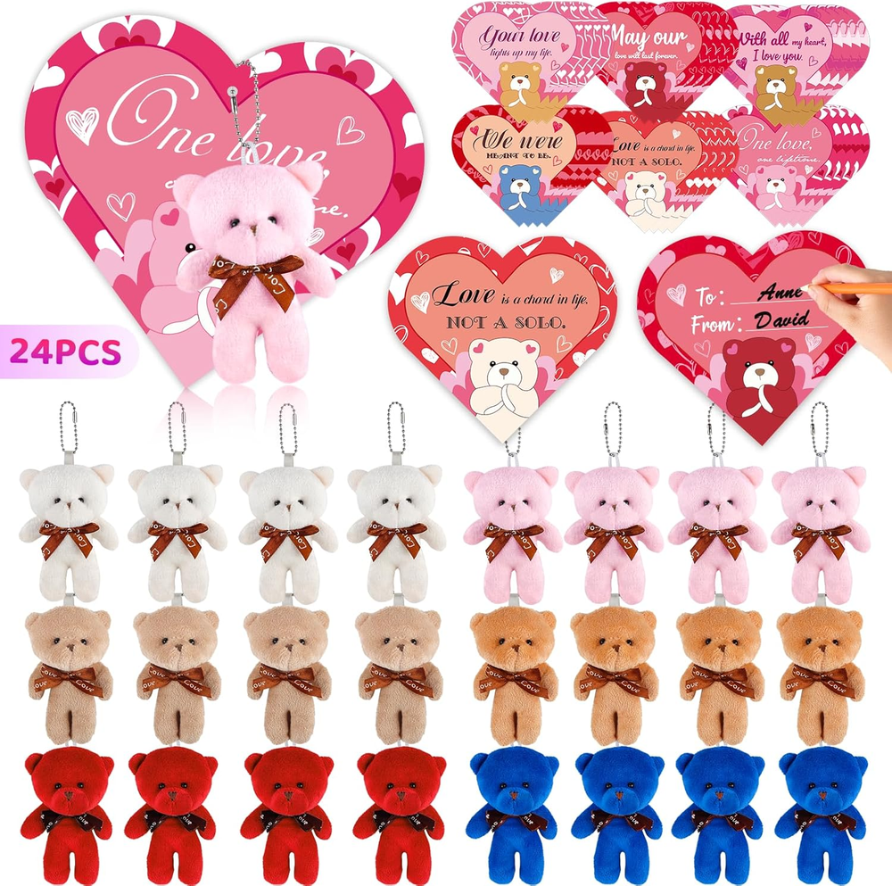 Valentines Day Gifts for Kids Classroom Party Favors Valentines Cards with Mini