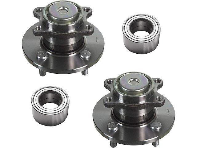 Front and Rear Wheel Hub and Bearing Kit fits Kia Rio 2006-2011 34ZQKK