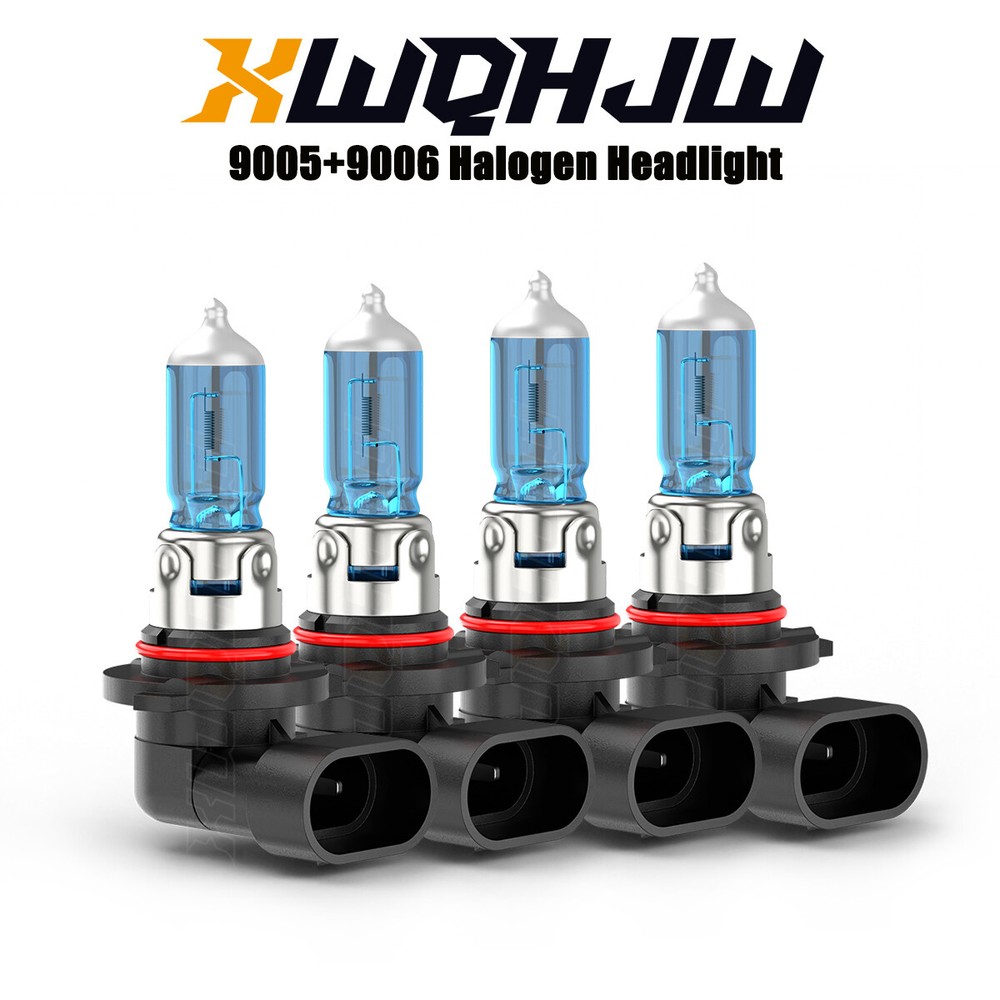 9005 9006 Halogen Headlight Bulbs 5500K High Low Beam For Ford Explorer 2002-2005